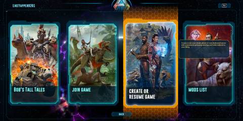 Main Menu ARK Survival Ascended