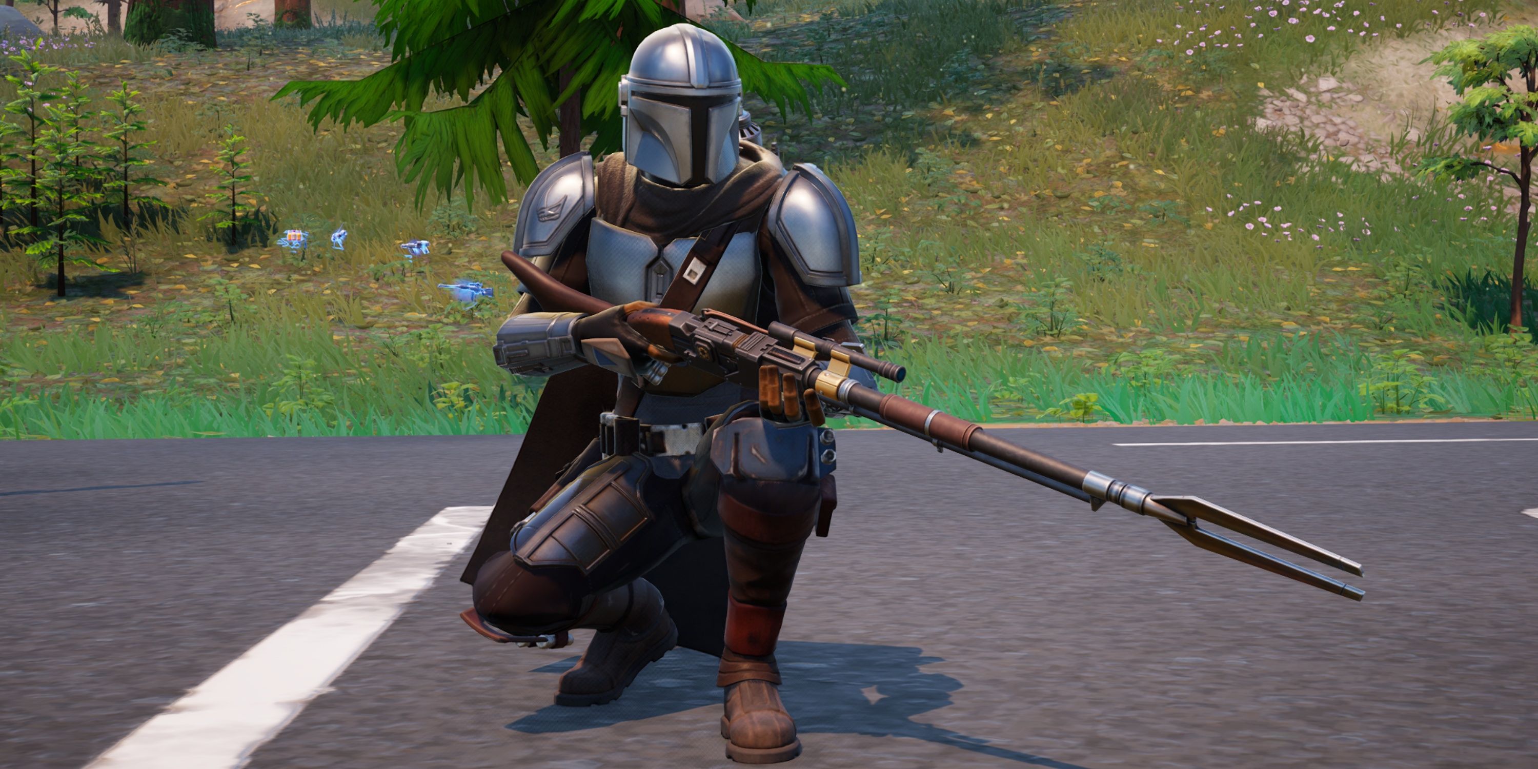 Mandalorian with sniper rifle amban