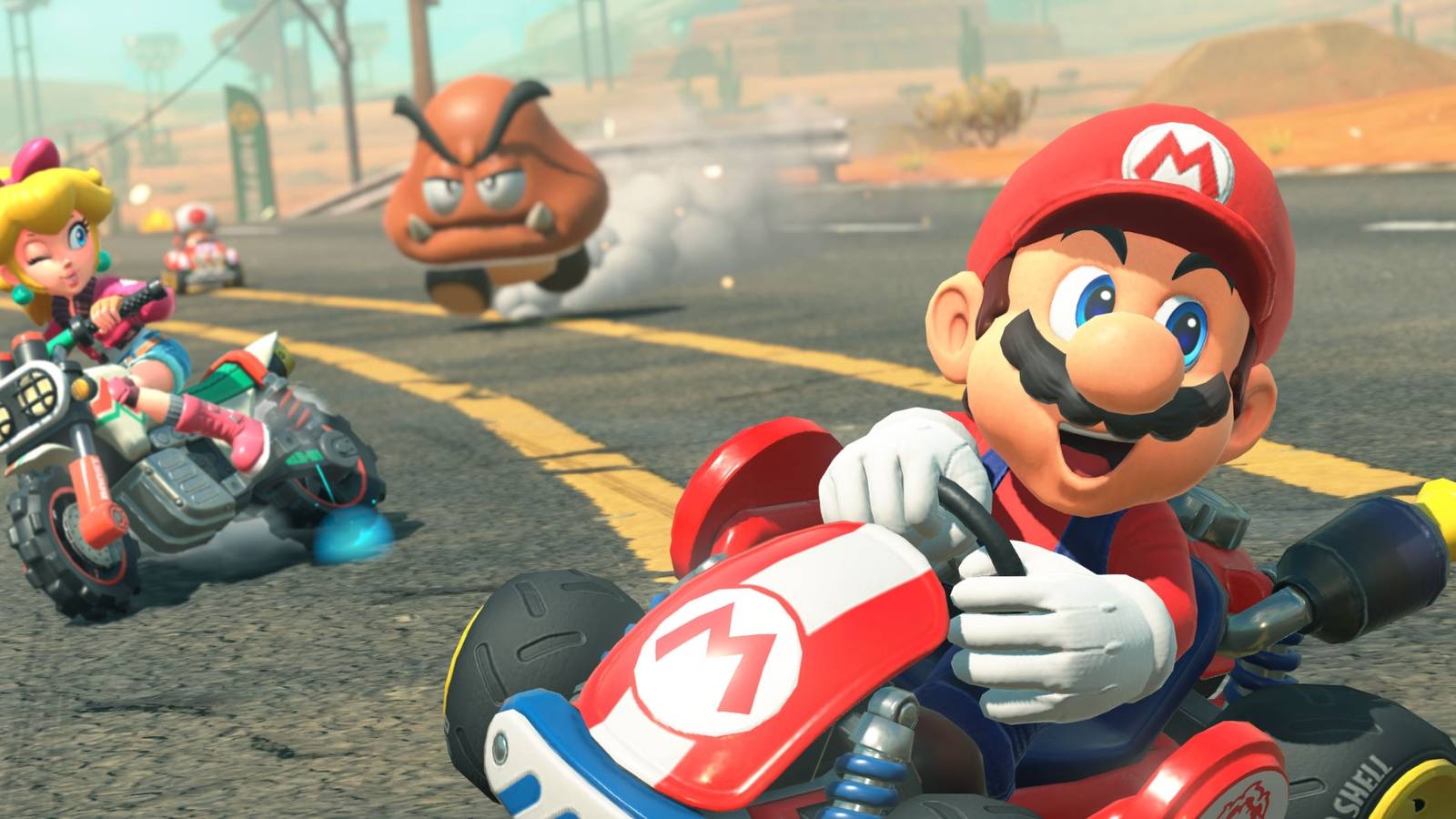 mario kart world mario and goomba