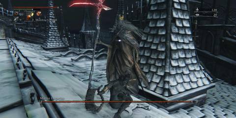 Martyr Logarius boss fight in Bloodborne