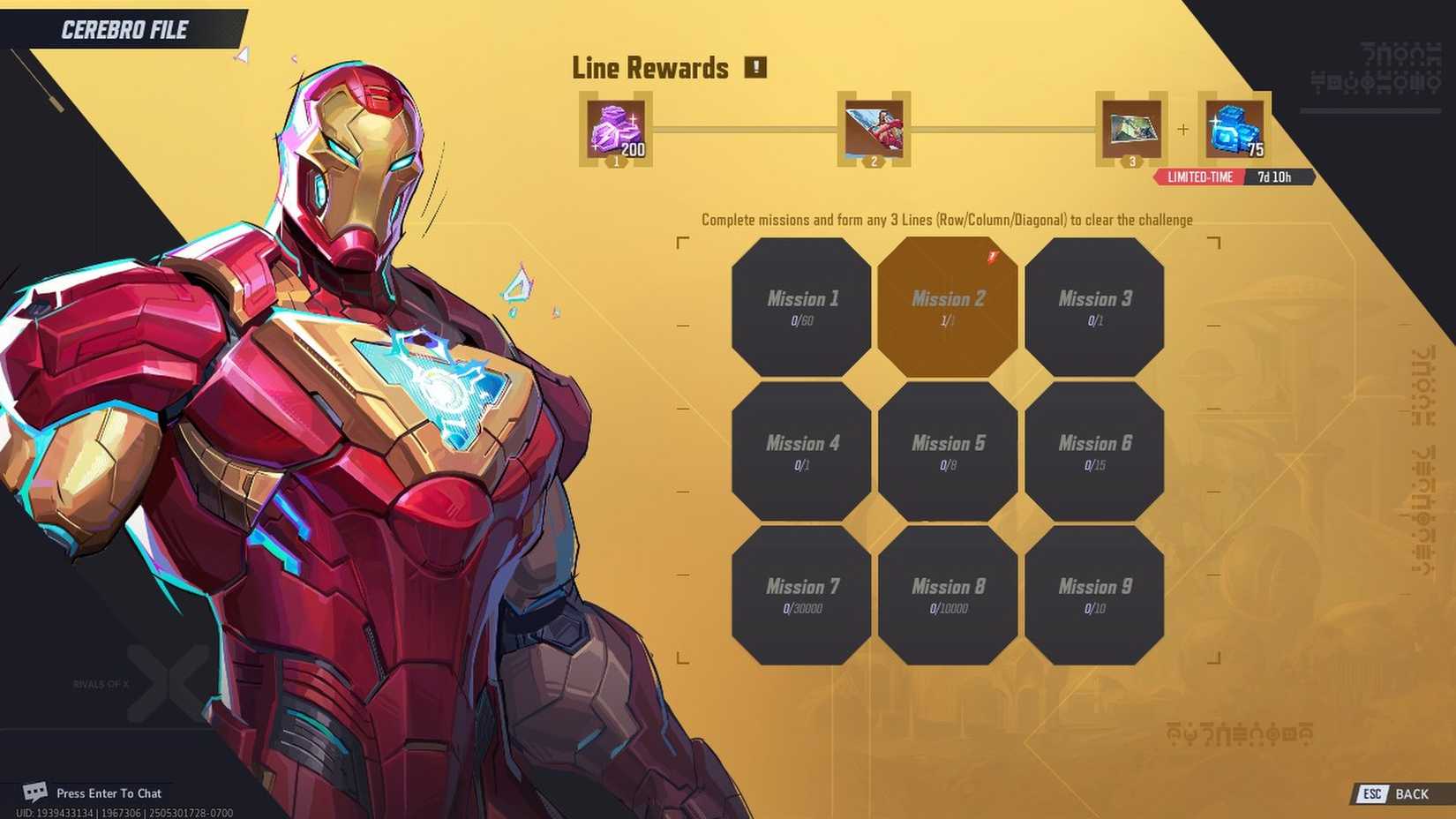 Marvel Rivals Iron Man Cerebro Database