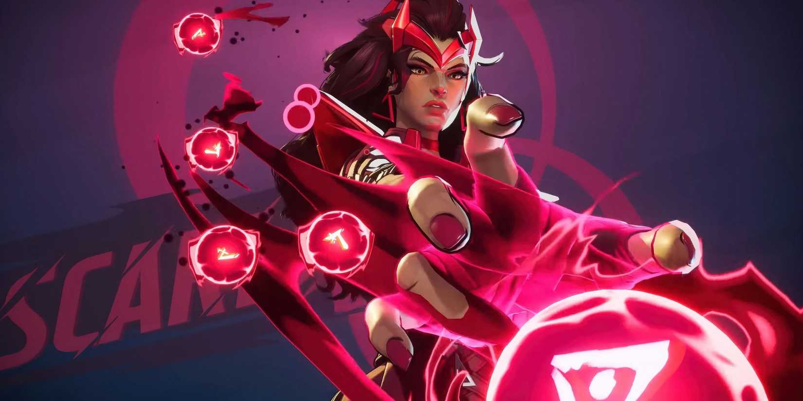 Marvel Rivals reveals gameplay of the Immortal Sovereign skin for Scarlet Witch.