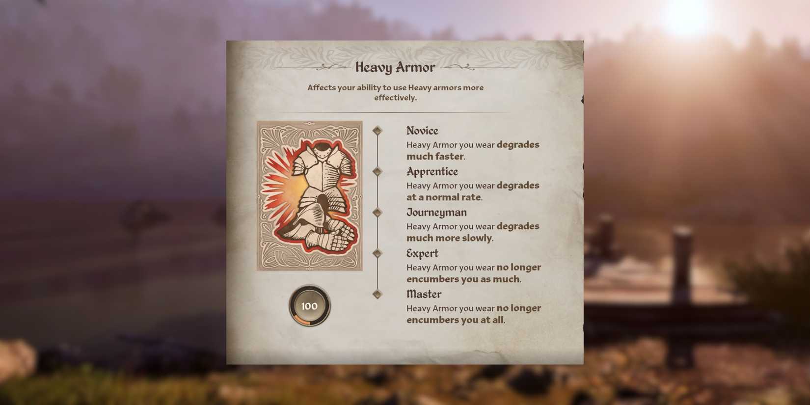 maxed out heavy armor skill in the elder scrolls 4 oblivion remastered