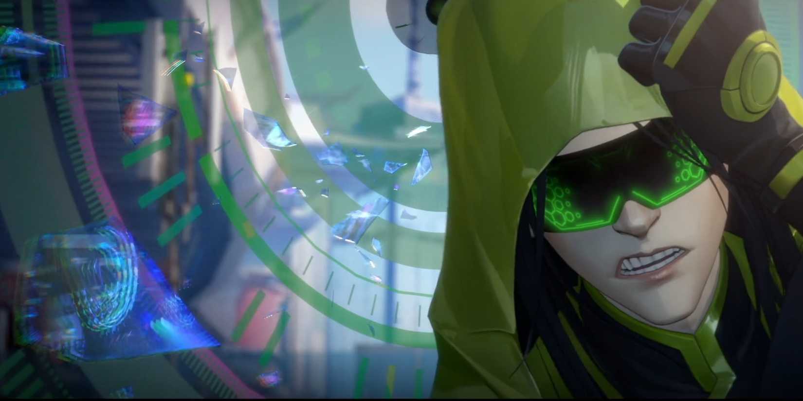 To Be Hero X- God Eye with shards of glass floating