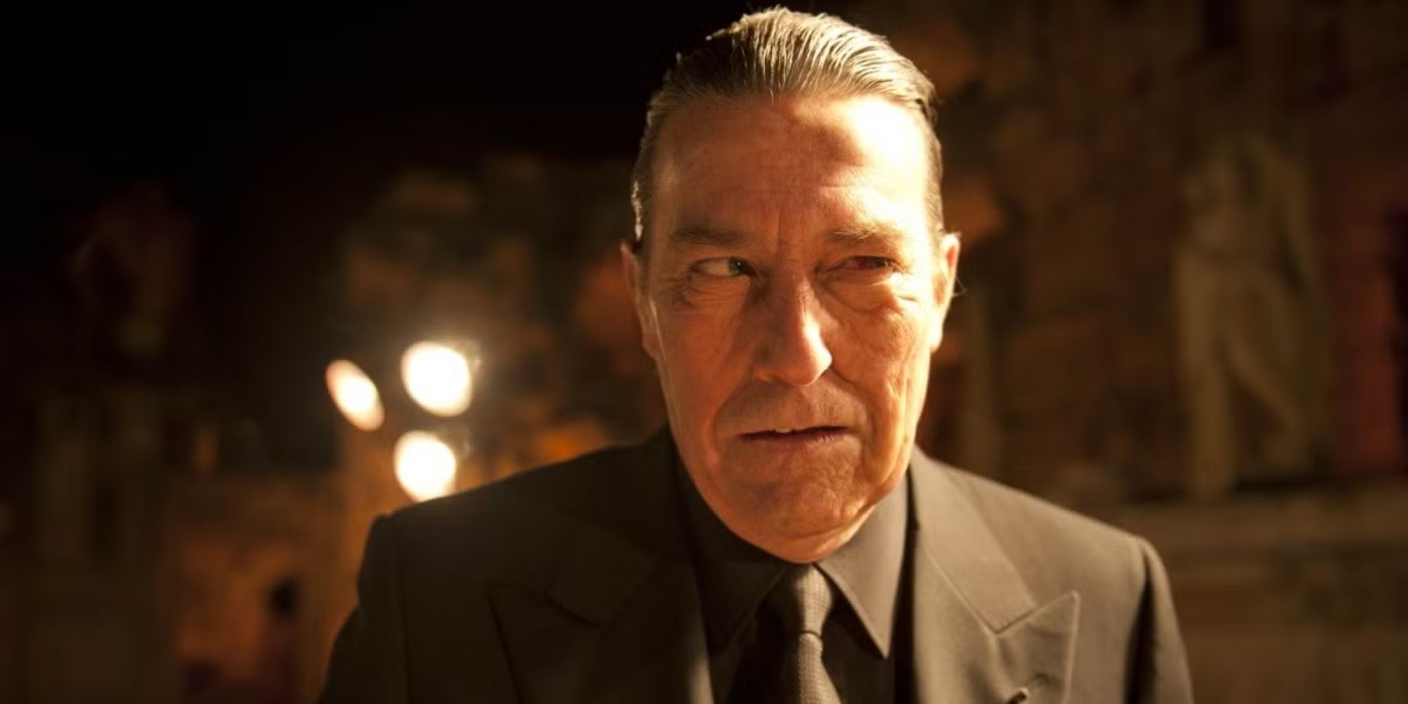 Mephistopheles wearing a suit in Ghost Rider Spirit of Vengeance