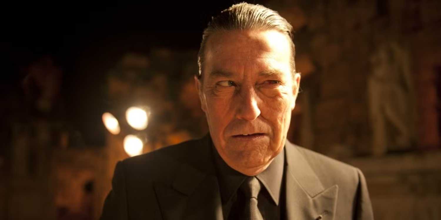 Mephistopheles wearing a suit in Ghost Rider Spirit of Vengeance