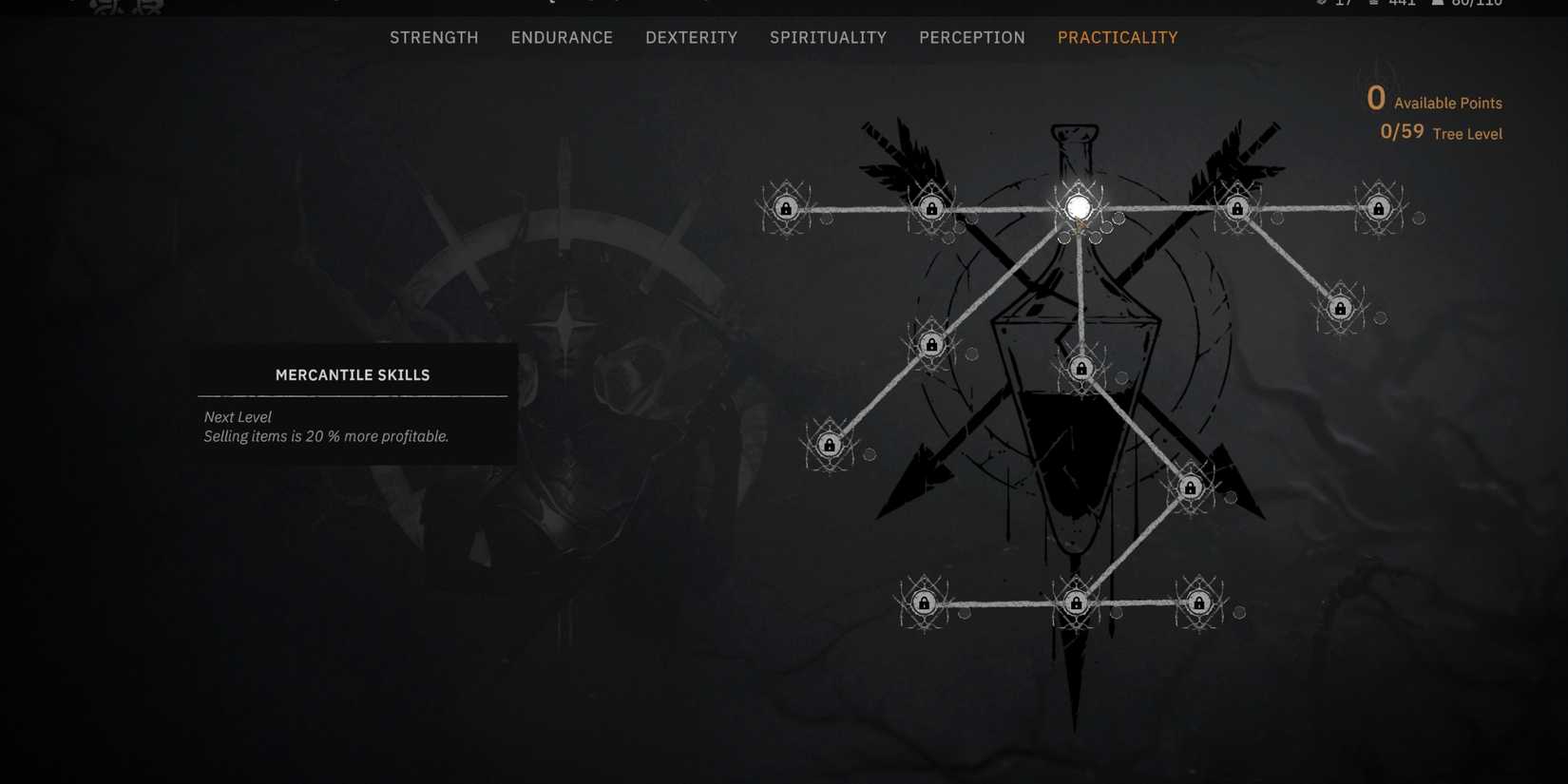 Mercantile Skills in tainted grail the fall of avalon