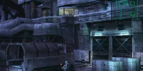 a guard patrolling on the heliport