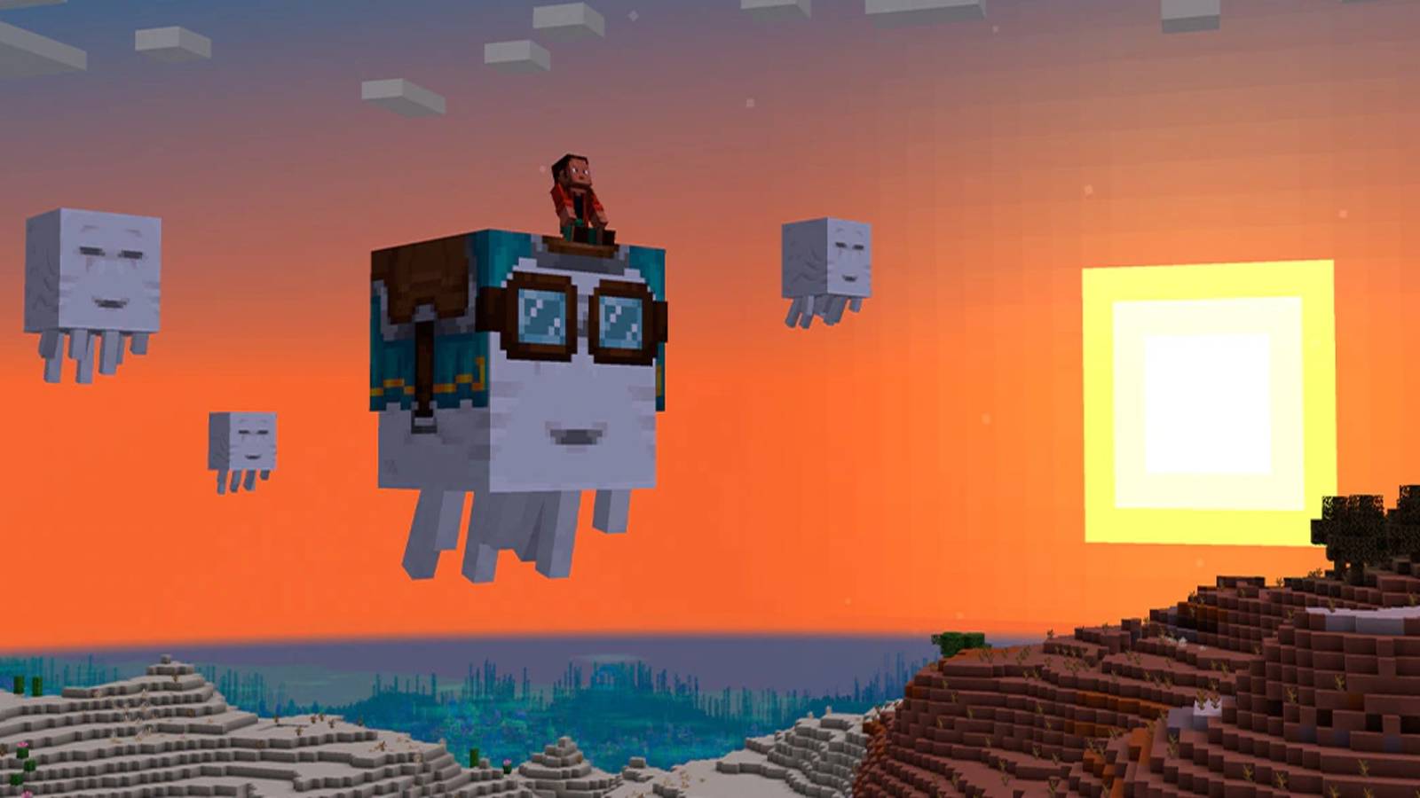 Minecraft Happy Ghasts