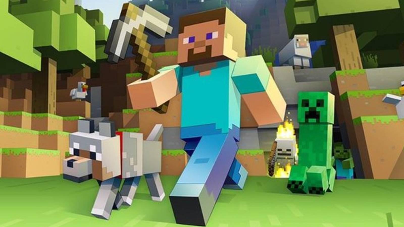 Steve, a character from sandbox game Minecraft