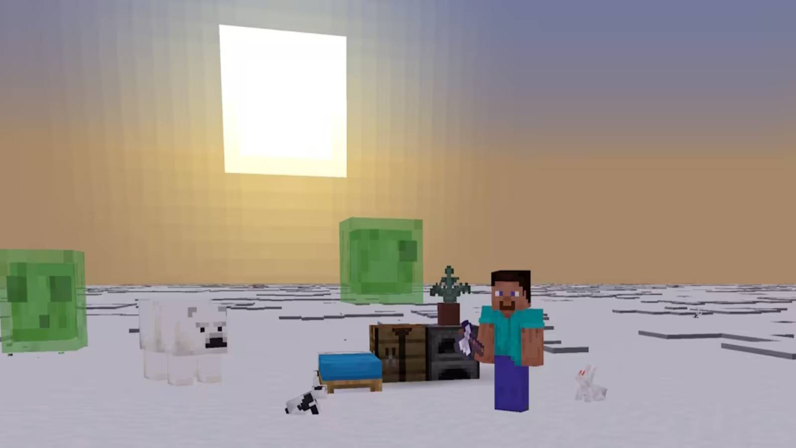 Minecraft Steve With Axe Combat