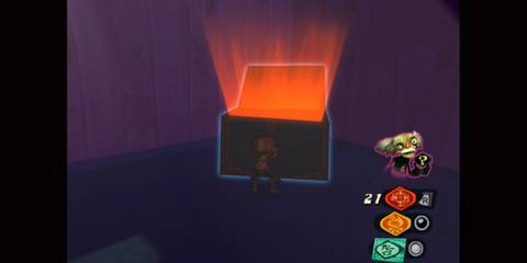 Psychonauts: Orange Glowing Toy Chest, Milla'sDance Party, Easter Egg 
