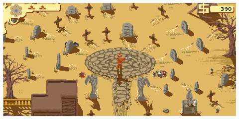 Westerado: Double Barreled - Steam Screenshot (Graveyard)