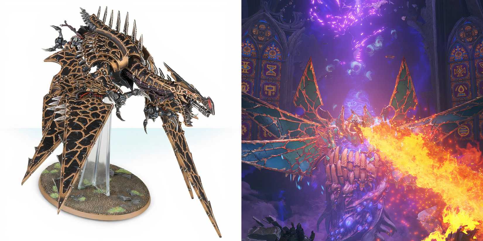 Warhammer 40k: 10 Strongest War Machines of Chaos, Ranked model and Space Marine 2 boss Heldrakes