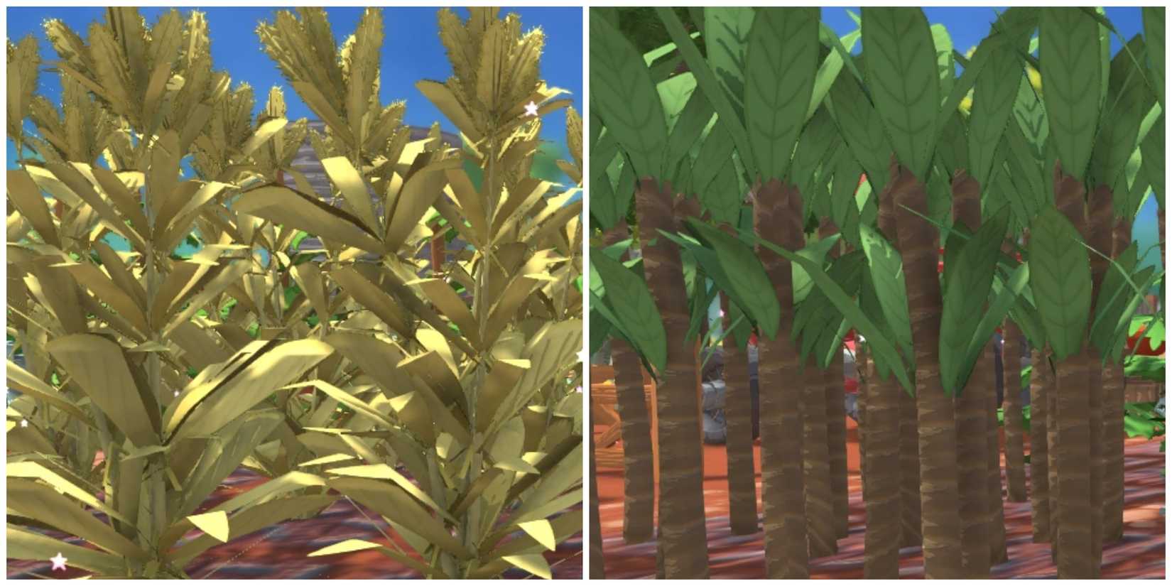 Wheat and sugar can crops