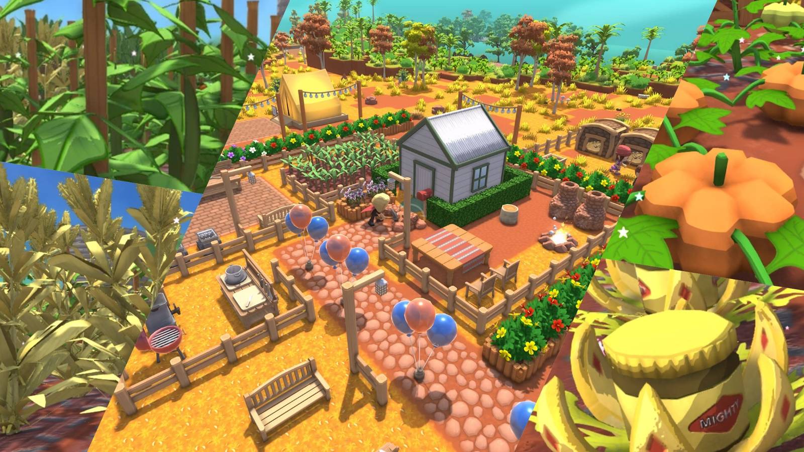 Dinkum farm surrounded by crops