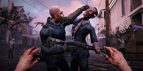 NPC stabbing a walker