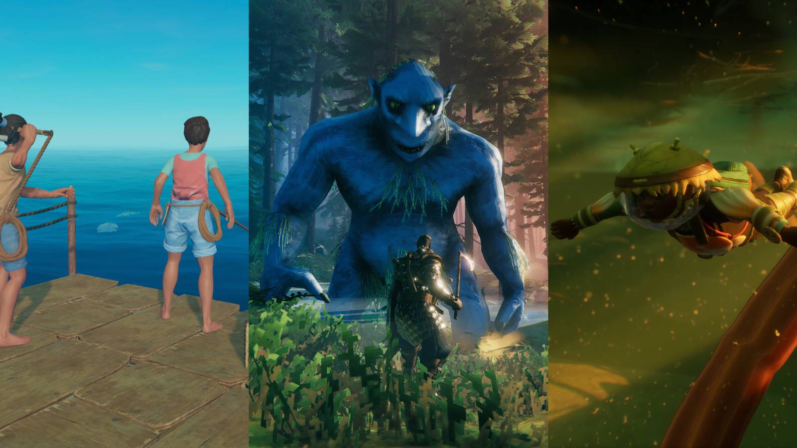 10 Best Survival Games to Play with Friends raft, valheim, grounded