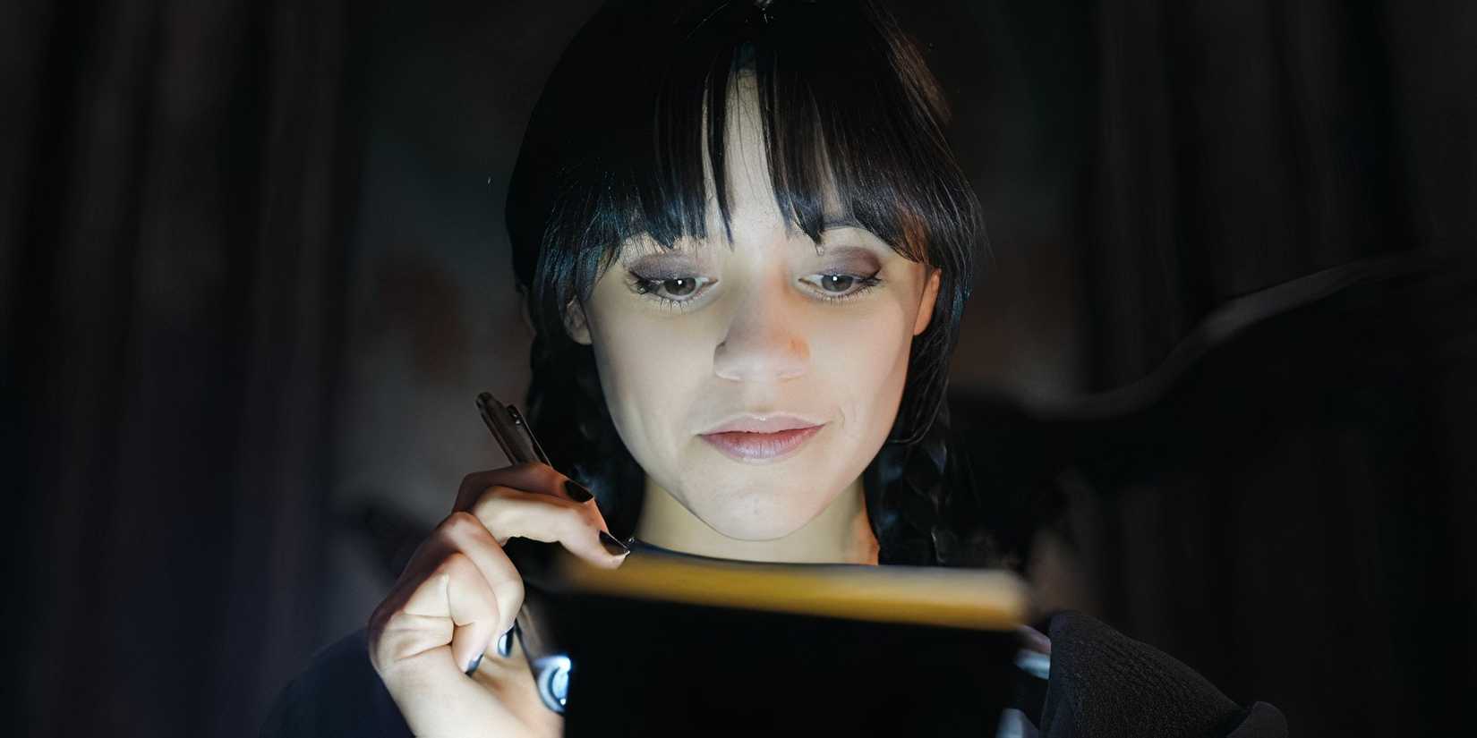 Wednesday cracks the code in Wednesday.