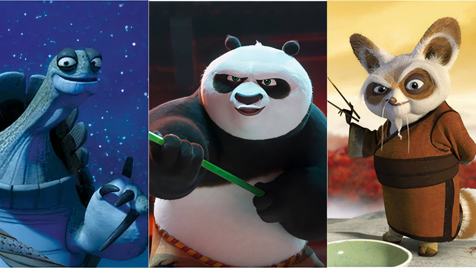 Oogway, Po, Shifu