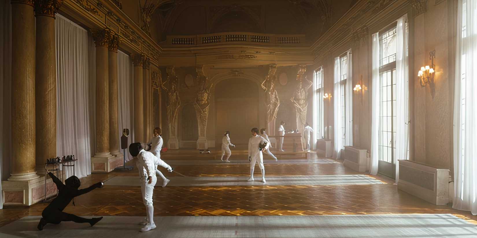 Wednesday Bianca fencing on Wednesday.