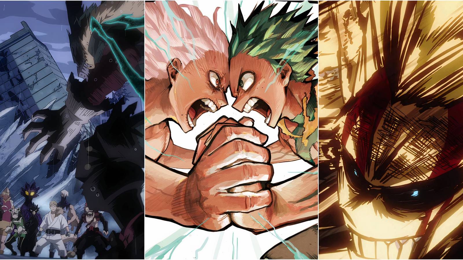 Midoriya, Shigaraki, All Might