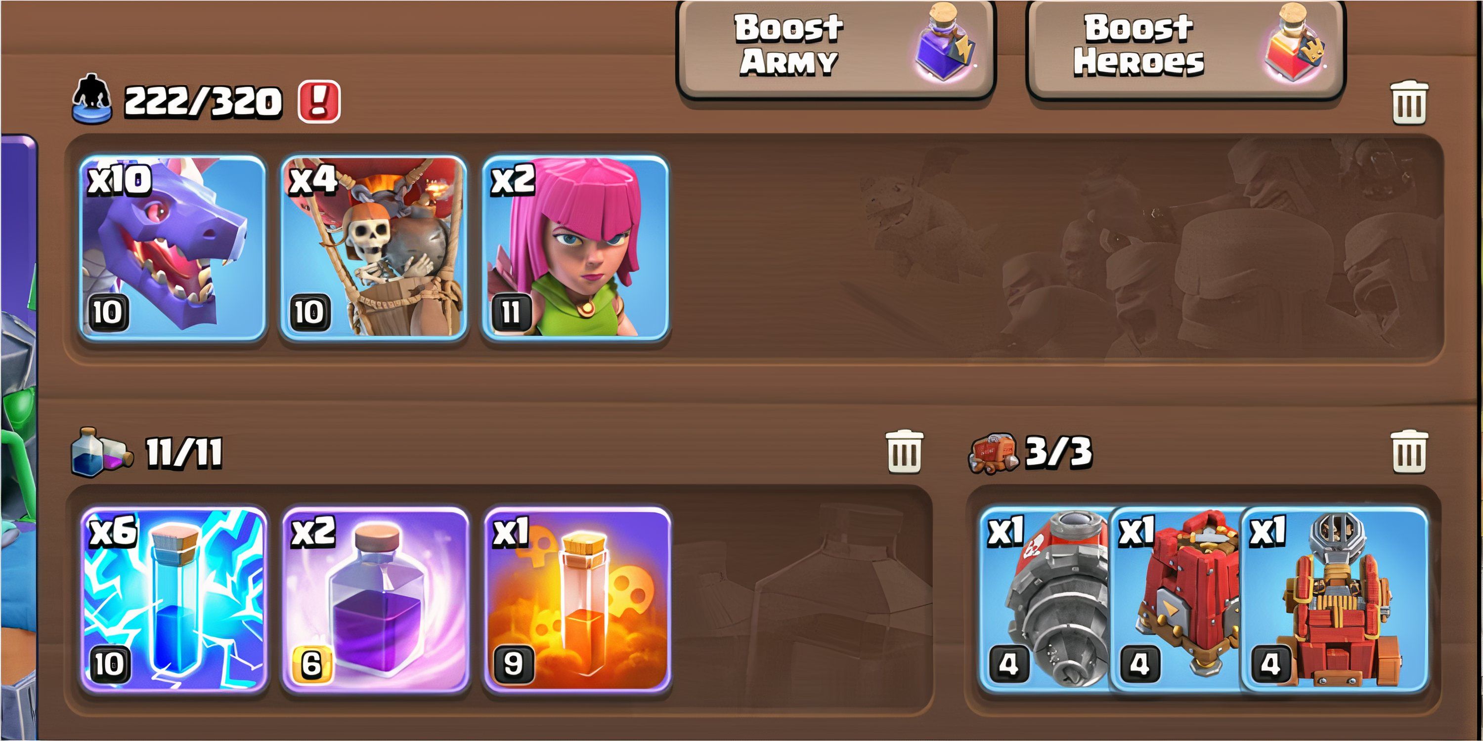 Dragon, balloon, archer