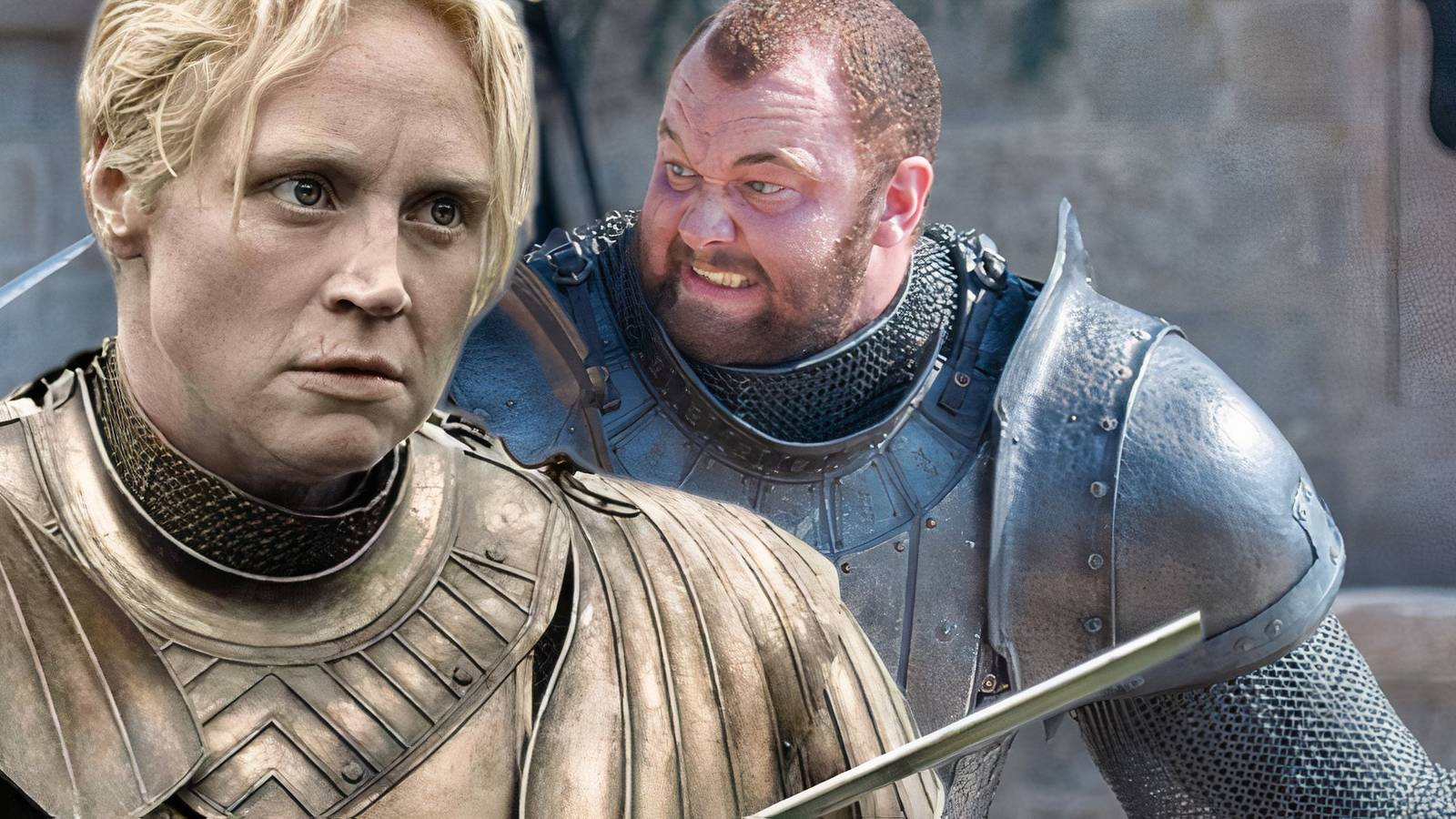Brienne of Tarth and The Mountain Game of Thrones.