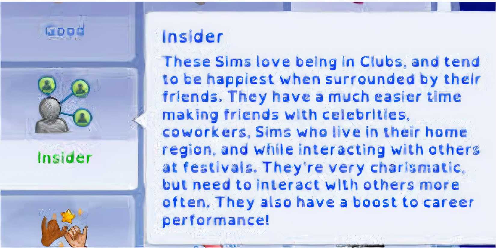insider trait - sims 4