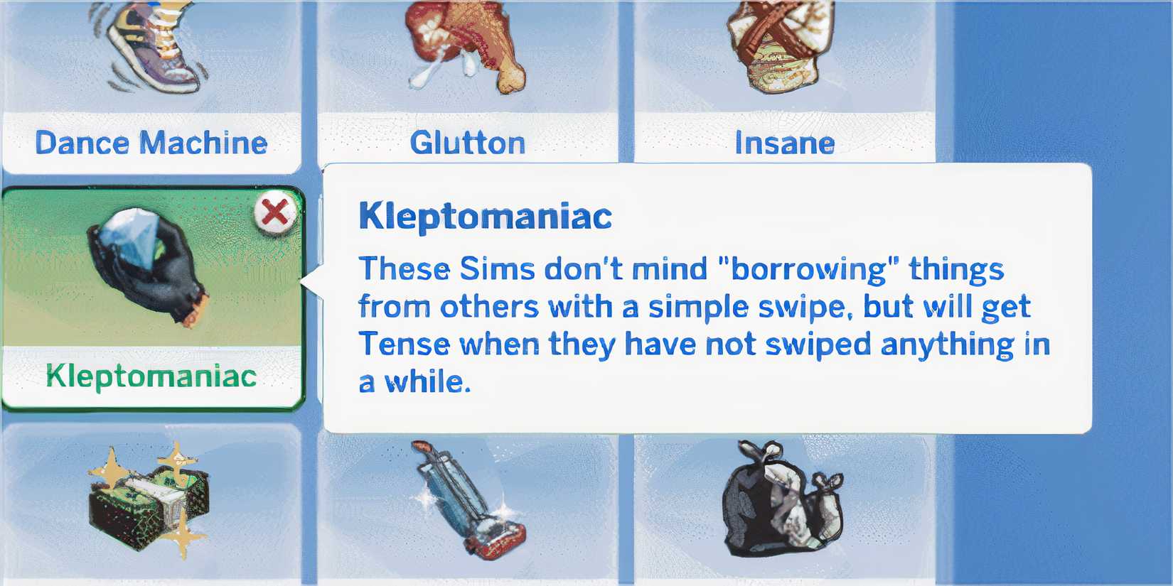 Kleptomaniac trait - sims 4