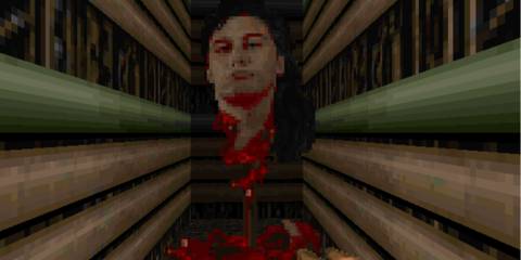 A sprite depicting the severed head of John Romero