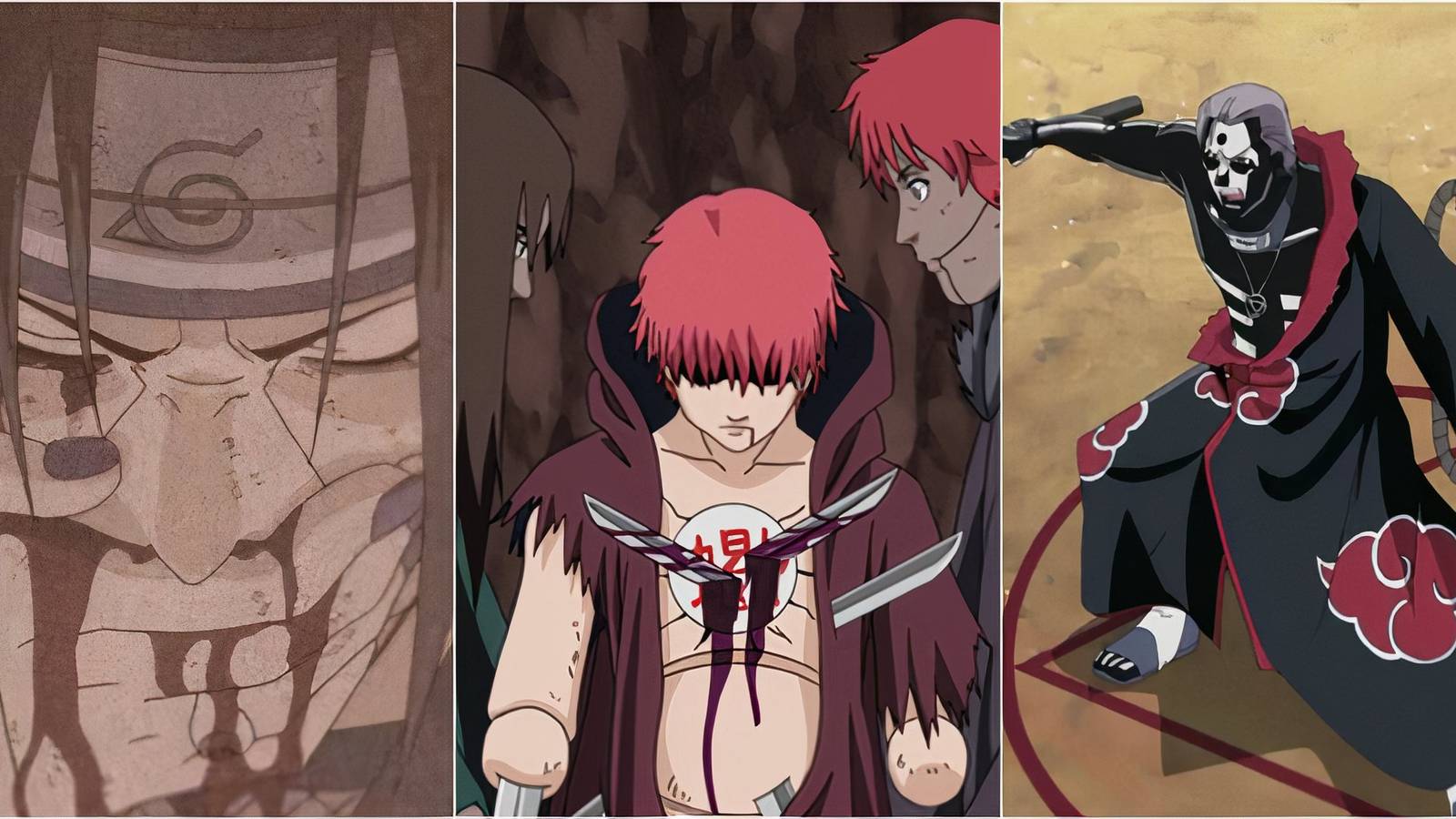 Itachi, Sasori, Hidan