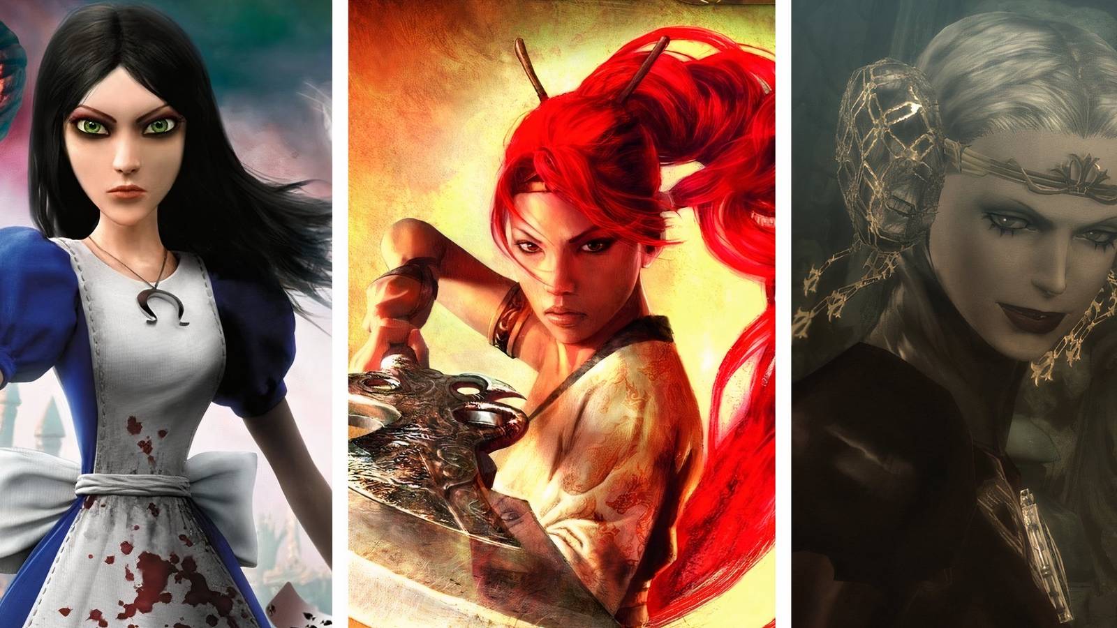 American Mcgee's Alice: Madness Returns, Heavenly Sword and Bayonetta