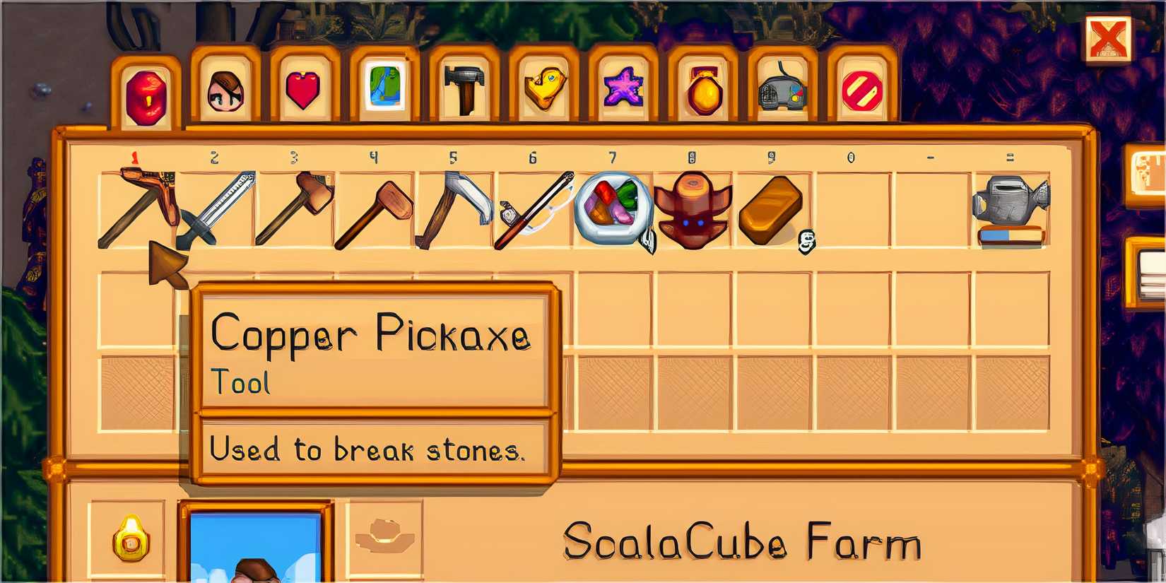 Pickaxe - stardew valley