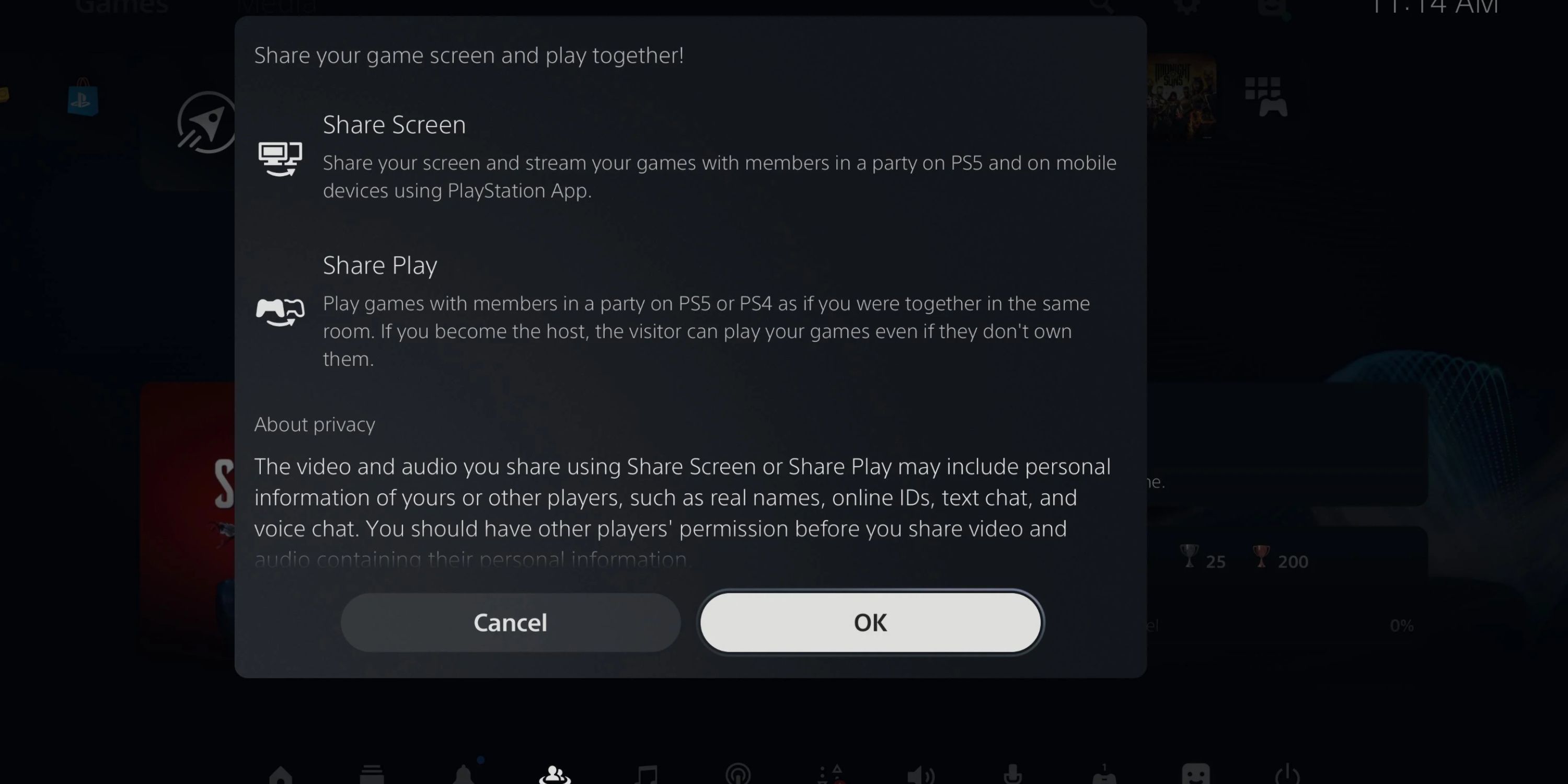 PS5 Share Features