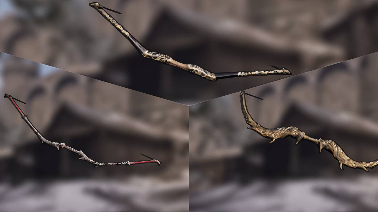 Oblivion Bow Collage