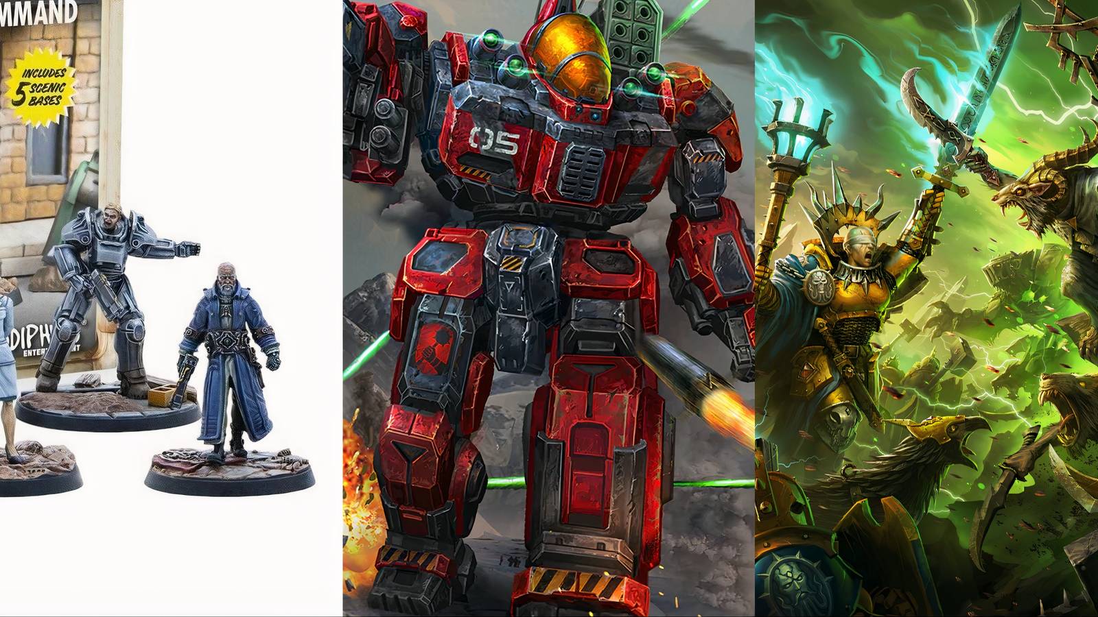 Best Miniature War Games - Fallout, Battletech & Age of Sigmar