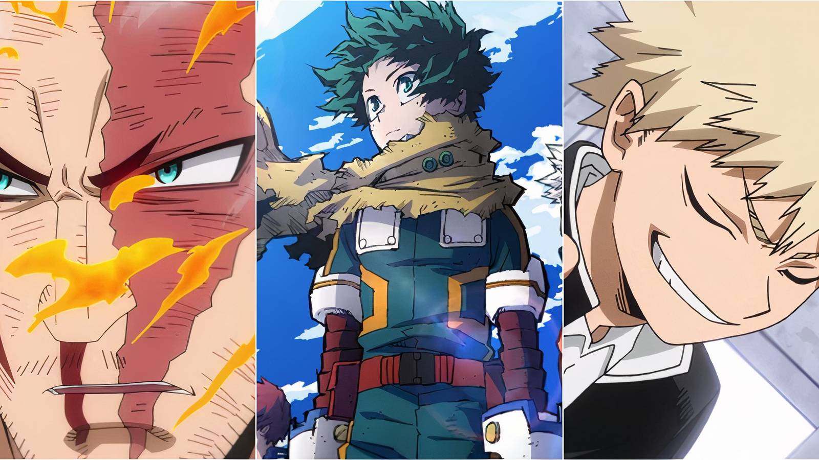 Endeavor, Deku, Bakugo 