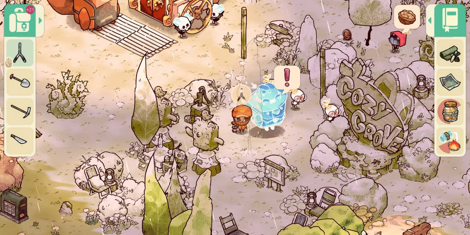 Cozy Grove Scout with a Spirit Bear