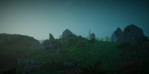 Eastshade Landscape At Night