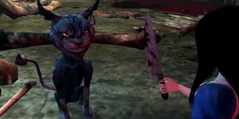 Alice: Madness Returns - Alice talking to Cheshire Cat