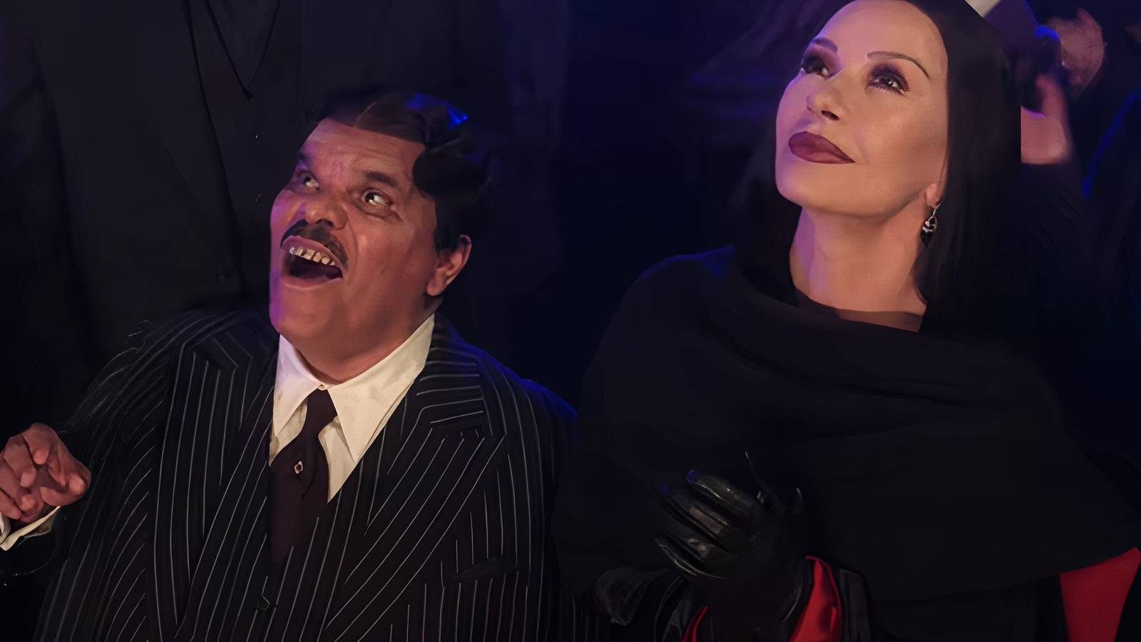 Gomez and Morticia in Wednesday Season 2.