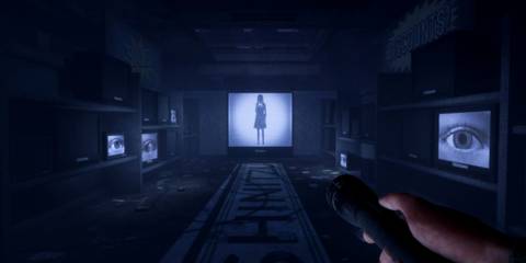 In Sound Mind - girl on static TV