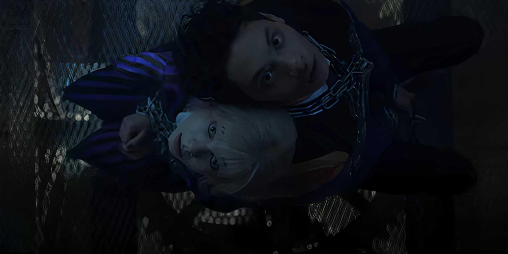 Enid is chained in Wednesday Season 2.