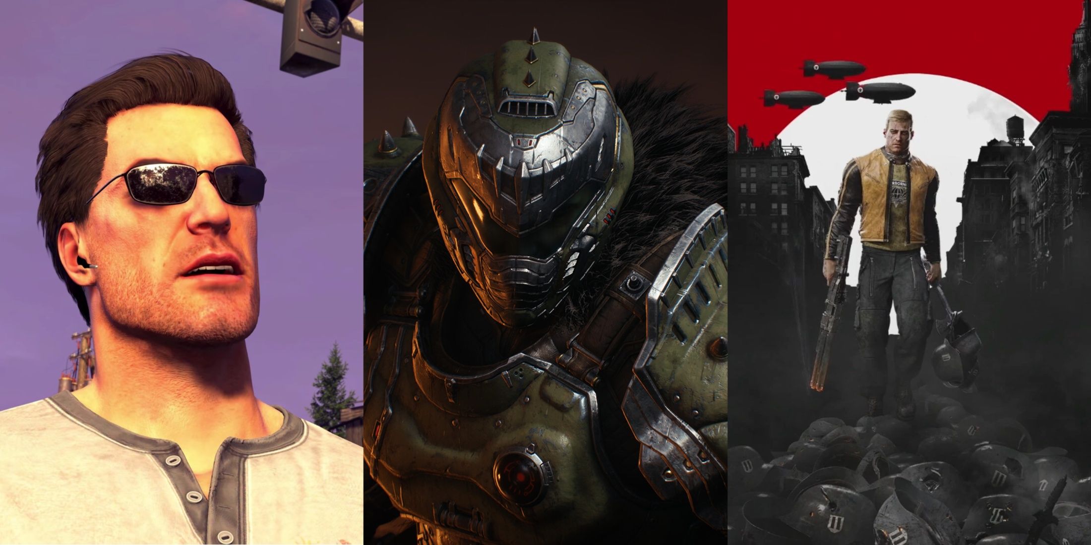 Serious Sam, DOOM, and Wolfenstein