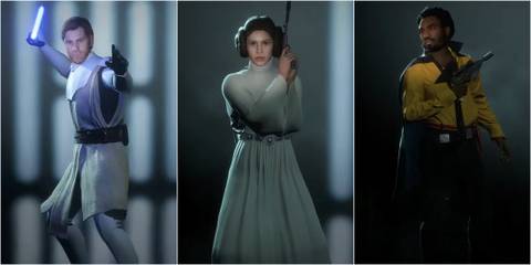 Obi Wan, Leia, Llando