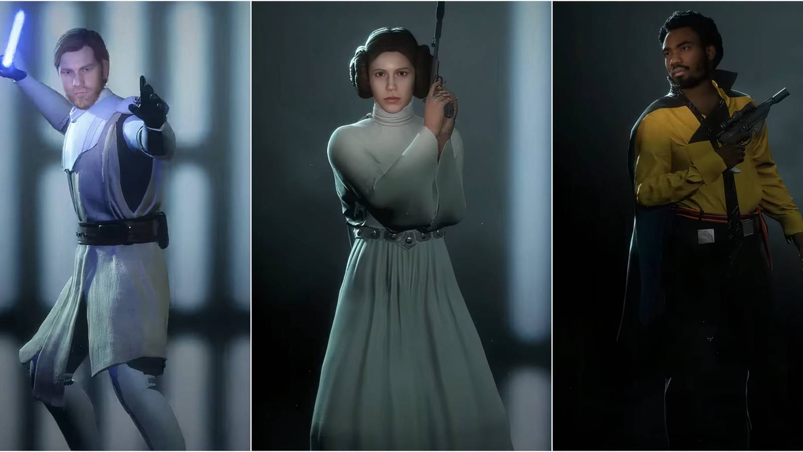 Obi Wan, Leia, Llando