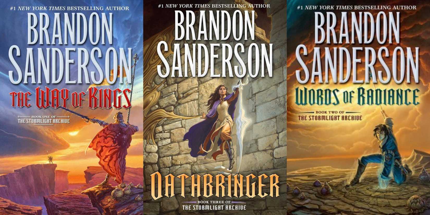 The Way of Kings Oathbringer and Words of Radiance Covers