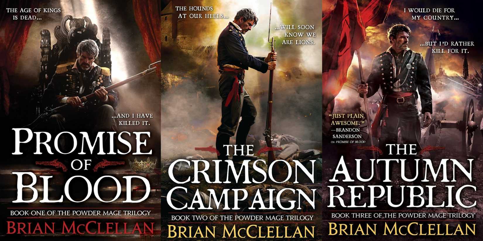 Promise of Blood The Crimson Campaign and The Autumn Republic Covers