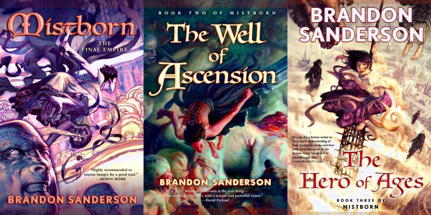 The Final Empire The Well of Ascension and The Hero of Ages Covers